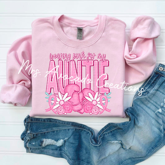 Wearing pink for my auntie