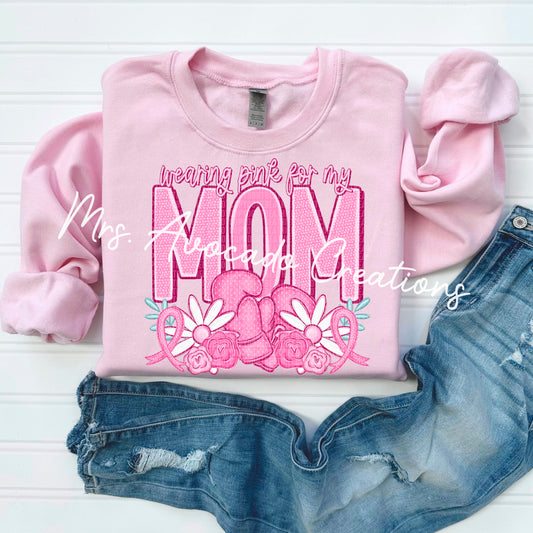 Wearing pink for my Mom
