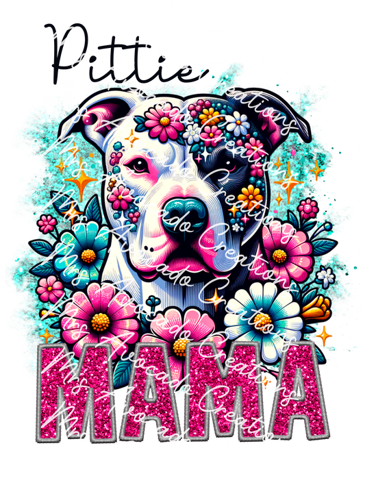 Pittie (white brindle)