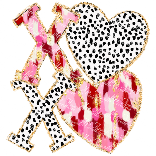XOXO brushstroke dalmatian