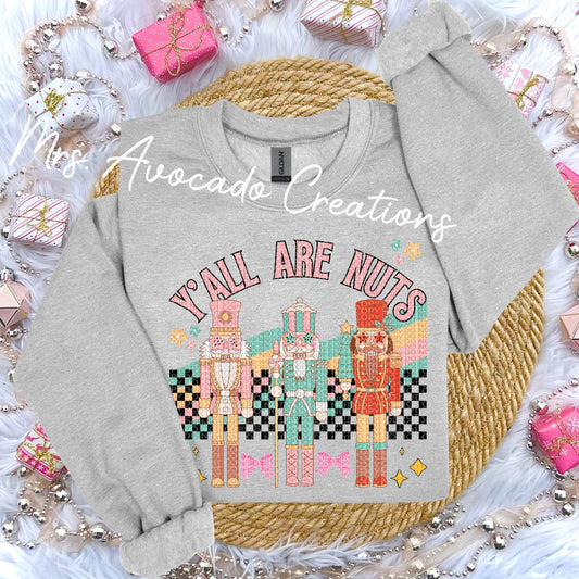 Nutcrackers y'all are nuts pink