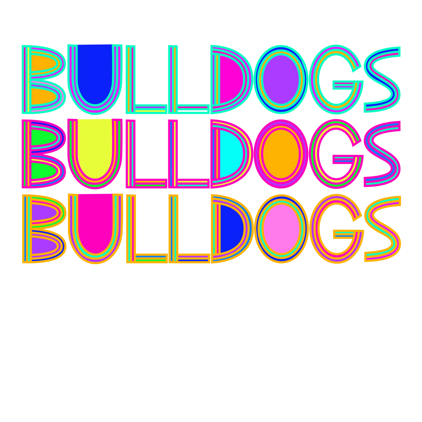 Bulldogs bright stack