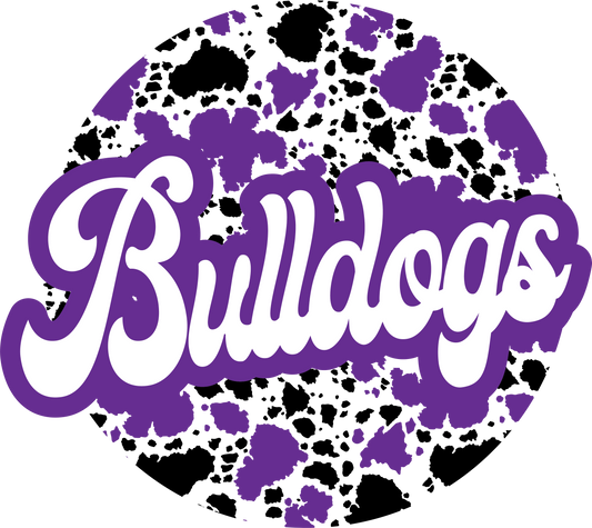 Bulldogs cow print