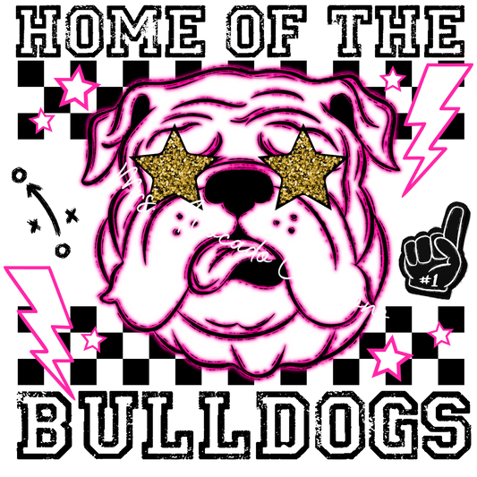 Home of the Bulldogs pink