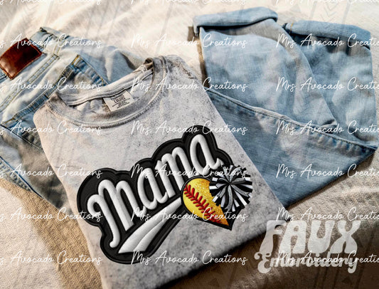 Tennis/Cheer Mama Heart